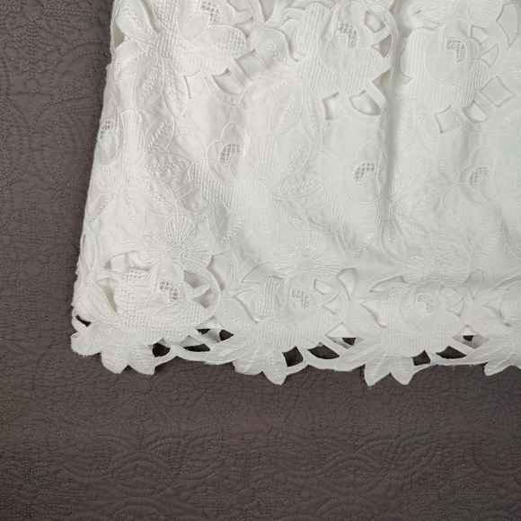 Tibi Southern Belle Dress Mini  White Size 2 Lace Embroidered Coquette Bridal  - Picture 9 of 14